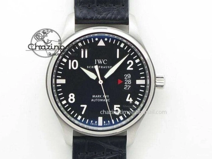 MIROTIME 0412 EasyCare Pilot Chrono IW388001 Real Ceramic ZF 1:1 Best Edition On Black Nylon Strap A 7279